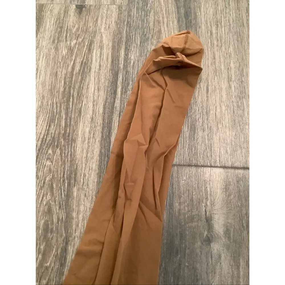 Wolford Womens XL Beige Individual 10 High Waist Tights Minimalist Luxury C3-5